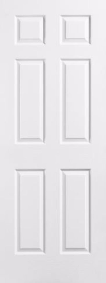 White 6-Panel Interior Door