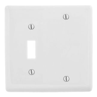 Standard Combo Switch Plate, White