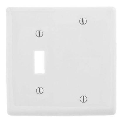 Standard Combo Switch Plate, White