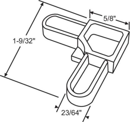 Screen Frame Corner, Grey