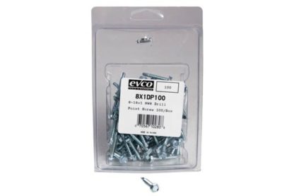 Self-Tap Screw, 8X1", 100/Box