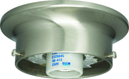 Ceiling Fixture Base Only, Brushed Nickel