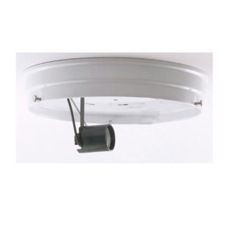 6" Drum Light Fixture, White 1 Socket