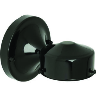 3 1/4in Wired Wall Fixture, Black