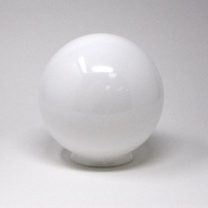 Glass Globe 6" Smooth White