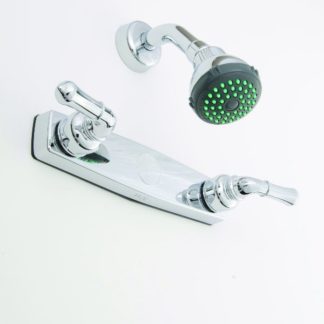 Shower 8" Plastic W-Kit, Chrome