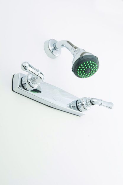 Shower 8" Plastic W-Kit, Chrome