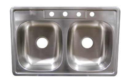 33" x 19" Stainless Steel Sink