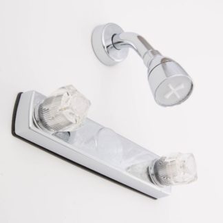 Faucet 8" SHOWER 2-Valve Plastic