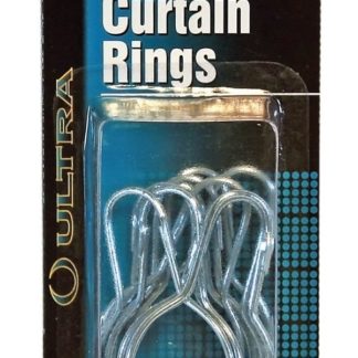 Chrome Shower Rod Rings 12/pack