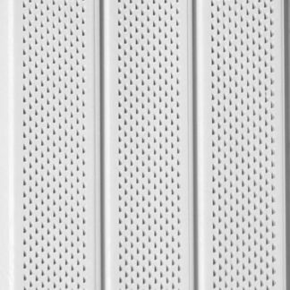 Georgia-Pacific 12-in x 143.75-in White Smooth Vinyl Vented Soffit