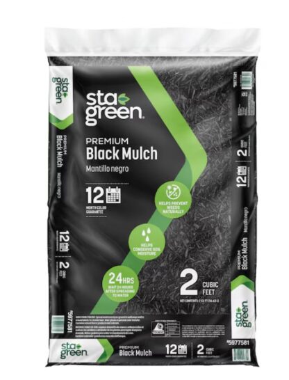 Sta-Green Premium 2-cu ft Black Mulch
