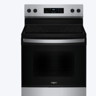 Whirlpool Flexible Cooktop 30-in Glass Top 4 burners 5.3-cu ft Freestanding Electric Range stainless steel