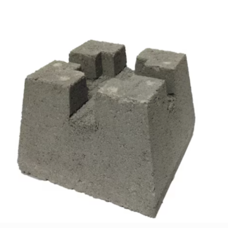 11-in W x 7-in H x 11-in L Concrete Deck Block